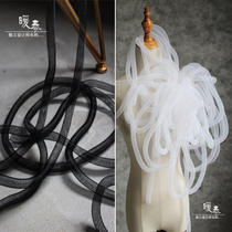 Stand up elastic twisted modeling tube black and white translucent accessories Scene decoration props Designer accessories