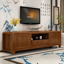 1 6 meters 1 8 meters 2 meters solid wood rubber wood TV cabinet floor cabinet living room Chinese style simple size apartment type environmental protection