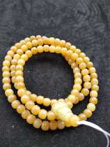 Ajingjia spot Hetian Jade Qinghai material boutique wild cattle rich brown sugar 108