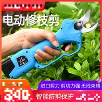 Lawn trimming scissors Electric Fruit tree pruning shears electric scissors gardening flowers and plants strong fruit picking and cutting Greening