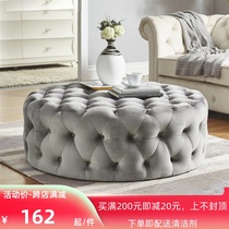 Cloakroom Clothing Shop Online Red Couch Stool Light Lavish Stool Bedroom Dresden Footrest Footrest Stool Round Changing Stool