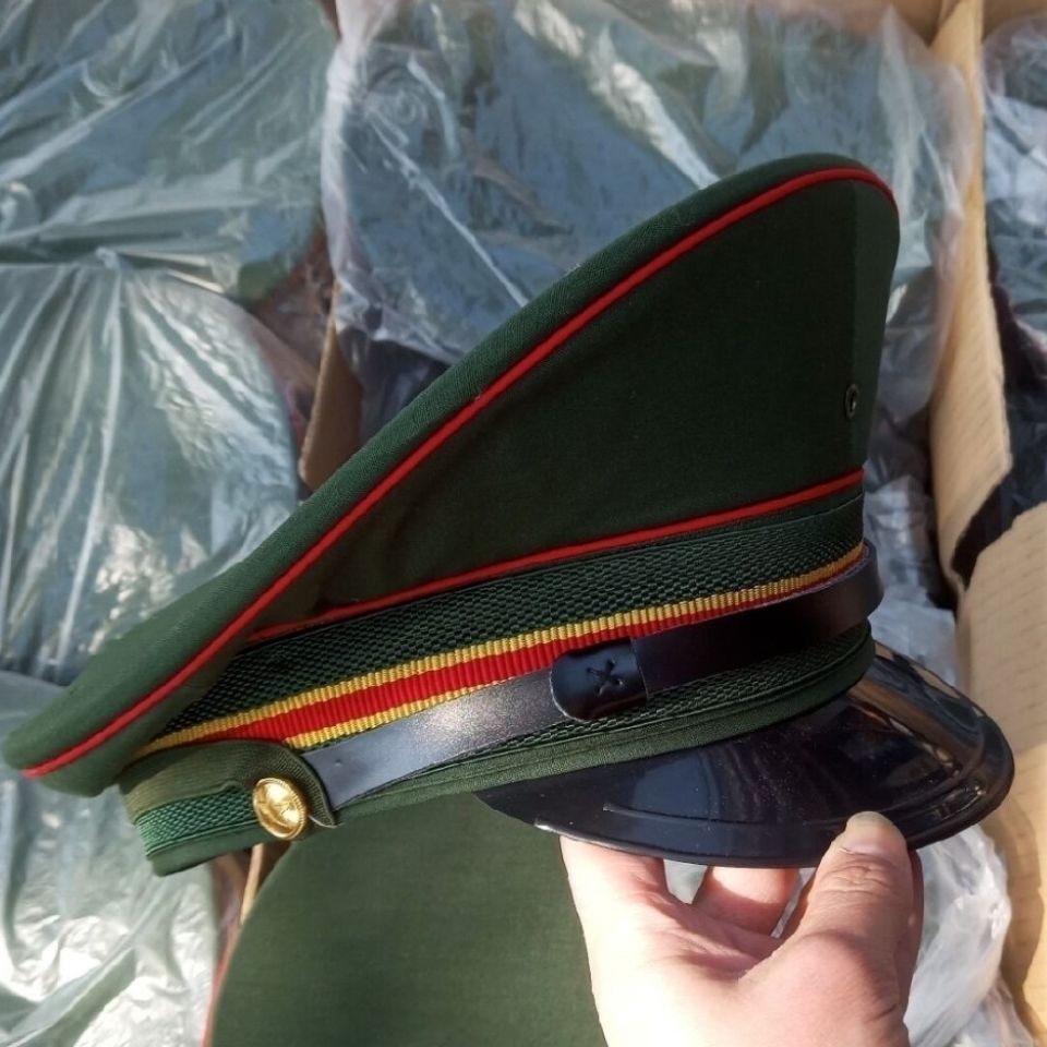 Stock Old stock 87 large peak hat 87 old olive green good material great hat peak hat hat 80s Great hat hat hat