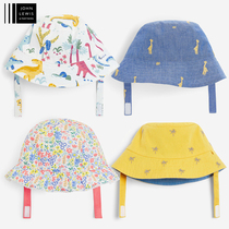 Spot British John Lewis baby double-sided sun hat baby sun hat sunshade fisherman hat soft cotton
