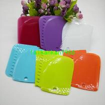 3PCS Set Multicolor Cream Scrapers Irregular Teeth Edge Cake