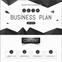 (Black and white) atmospheric Minimalist technology company Enterprise 2019 company corporate promotion general PPT Template