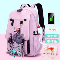 School bag Womens double shoulder bag Campus Korean version Harajuku ulzzang High school junior high school students large capacity mild girl backpack