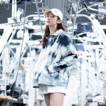 killwinner spring autumn tie dyed jacket loose men National tide street fashion sports hip hop coat women