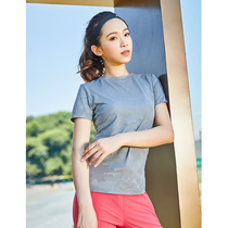 Naqu outdoor summer thin quick-drying breathable womens top sports fashion slim round neck short sleeve T-shirt new products