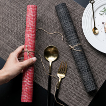 Nordic pvc Western food table mat waterproof oil-proof anti-heat insulation mat plate dish bowl mat pot mat home Japanese ins style ins