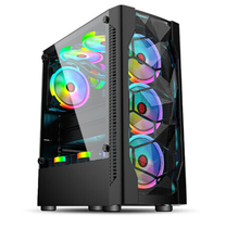 Play Jia ice drill I e-sports game Office computer main chassis side transparent water-cooled ATX large motherboard USB3 0