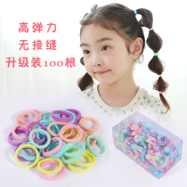 Hairband female childrens leather band hair rope girl cute hair rope headdress basic rubber band Net red leather case Japanese tie head rope