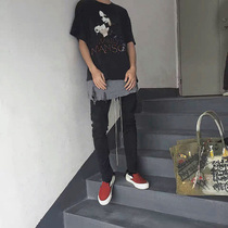 fg essentials fog fear of god double thread drawstring side zipper trousers bunches feet casual pants tide