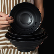 Top grid imitation porcelain noodle bowl commercial noodle bowl anti-drop melamine tableware Malatang Bowl Breakfast Soup Bowl plastic snail powder