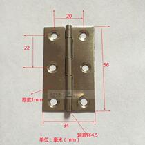 Factory direct stainless steel hinge 2 5 inch small hinge ordinary flat open cabinet door hinge luggage hardware furniture hinge