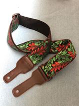 Handmade flower-like luxury embroidered guitar strap guitar strap