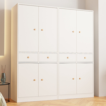 Wardrobe Home Bedroom Modern Minima Rental House With Economy Type Solid Wood Simple Small Containing Lockers