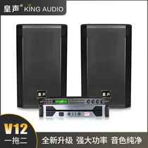 Huangsheng V12 One Drag Two 20-50 Square Square Family Villa High-end Clubhouse KTV Professional Karaoke Speaker Set