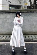 Xiaojin original dress black and white Rose Knight Gemini dark bad long dress suit Japanese new orthodox jk uniform