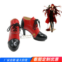 Black Deacon Greer Sutter Cliffe High heel bright leather light version anime cosplay shoes game cos boots