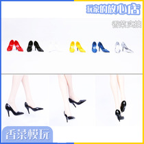 1 6 female soldier doll accessories High heels suit womens shoes material soft 6 colors optional spot