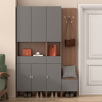 Large Capacity Doorway High Standing Clothes Hanger Integrated Genguan Cabinet Shoe Cabinet Close To Wall Home Locker Room Hall Cabinet Door Hall Cabinet
