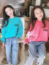 jasper brand children dress Korea Bola girl in 2022 fall dress new long sleeve casual jersey pants