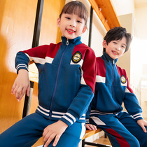 Primary and secondary school uniforms spring and autumn three-piece kindergarten uniforms cotton teacher childrens class uniforms sportswear