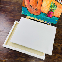 Oil picture frame linen blended picture frame finished canvas acrylic picture frame 30*40 blank oil canvas frame two solid wood art students outdoor sketching DIY painting material oil painting board