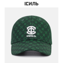 ICNMB dark green cap male ins trend sun hat Tide brand green hat children Spring and Autumn soft top baseball cap