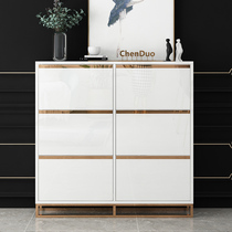 Ultra-thin shoe cabinet 17cm home door light luxury porch cabinet small apartment narrow hall entrance door flip-saving space shoe cabinet