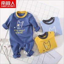 South Pole Child baby Baby baby newborn Long sleeves Harvest boy Girls pure cotton climbing for spring autumn and winter clothing
