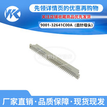 Wankang European socket 264 straight hole 9001-32641C00A 2X32Pin female PCB welding plate