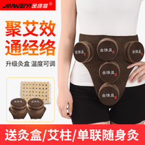 Jinweiyi gynecological fumigation moxibustion box Portable moxibustion household smoke-free hot compress bag tank Gonghan health instrument whole body