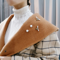 Four Seasons Decoration with Suit Beads Pin Pin Luxury Temperance Zircon Love Coat Scarf Brooch