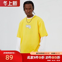 ZONOS 2021 summer new short sleeve T-shirt men Street Sports Leisure simple loose cotton round neck top