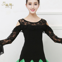 Dancing Latin Dance Short Sleeve Dancer National Standard Dance Practice Dancer Dance Suit Womens Blouses Square Dance Ballroom Moden Dance