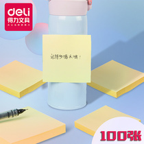 Daili 9052 color Post-it notes creative students with small message paper package strong sticky takeaway mark note note label book Daily plan can be torn