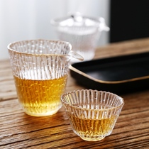 Glass Road cup thickened heat-resistant household filter kung fu tea set accessories Japanese tea leak set Tea Tea Tea Tea Division