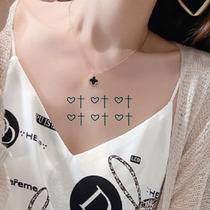 Herb tattoo two-week long-lasting waterproof tattoo sticker cross heart-shaped tattoo ink also blue juice tattoo