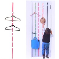 Coat rack coat rear adhesive hook with nail-free adhesive hook creative rack adjustable storage multi-purpose bag with lanyard