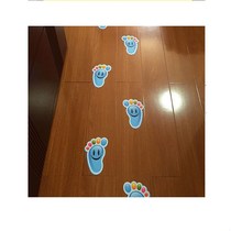 Sign wall stickers small feet pink feet bedroom tips steps floor tiles shopping malls