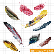 Personality Creative Feather Butterfly Car Stickers Body Stickler Body Stickler Scratchproof Trim Shelter Motorcycle Patch Waterproof Cover