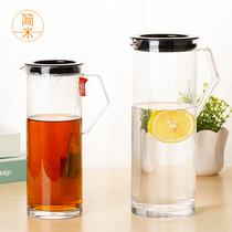 Acrylic cold water kettle Restaurant drop-proof large capacity water bottle plain water pot cup teapot Household cold water tie pot