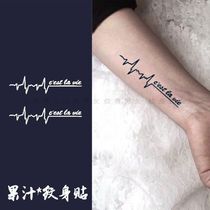 English letter herbal juice tattoo on arm collarbone tattooed waterproof men and women can not wash long lasting