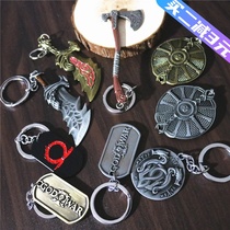 Godofwar 4 Battle Gods 5 kutos Shield key knuckle ring Leviathan hang a Thunderhammer metal accessories