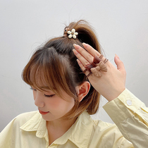 Milk Curry bear head rope cute Korean rubber band female tie hair rope ins Wind ponytail ball head Hairband