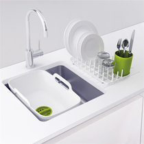 British Joseph joseph kitchen creative dishwashing tank Drain Bowl Rack Cutlery Tea Set