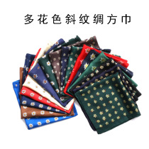 A930 Silk slope silk printed small square towel Sand silk 52*52 hand roll side multi - functional wipes
