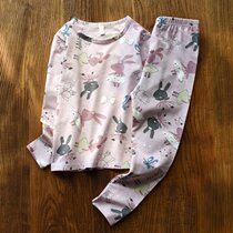 (Broken Yard clear cabin) girls autumn clothes suit pure cotton children autumntypants underpants girl autumn and winter cotton sweatshirt