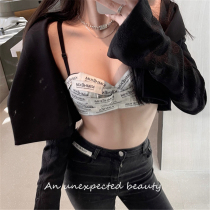 KIMHEKIM harness underwear bra letter label logo logos without marks and sexy slats